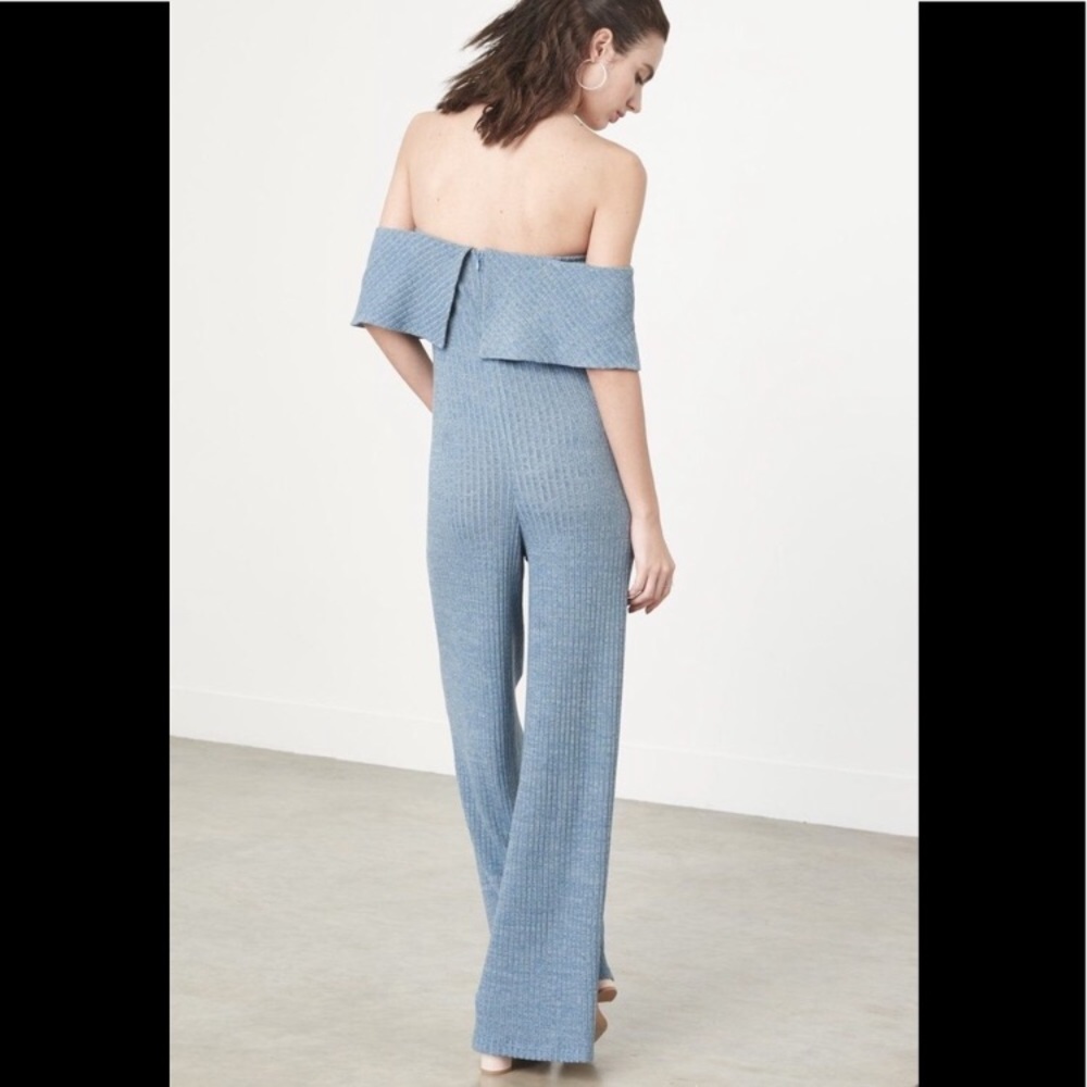 Lavish Alice gray/blue jumpsuit - Picture 5 of 5
